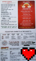 Geno's Pizza And Burgers menu