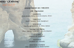 La Rocha menu