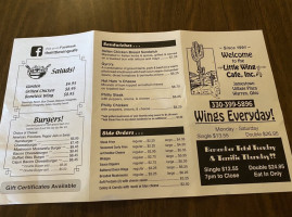 Little Wing Cafe menu