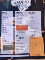 Cafeteria Gaudim menu
