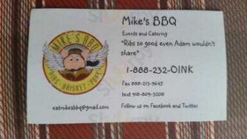 Mike's Barbeque menu