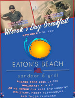 Eaton's Beach Sandbar Grill outside