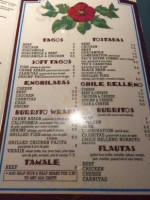 Tio Leo's Mexican menu