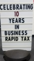 Rapid Tax Return outside