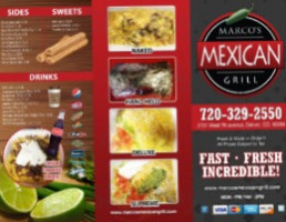 Marco's Mexican Grill food