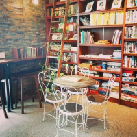 The Brewed Book Coffee Shop Used Book Store inside