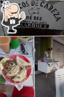 Tacos De Cabeza De Res Hermanos Marquez food