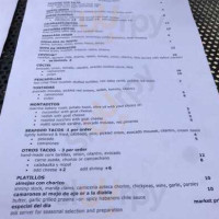 El Sirenito menu
