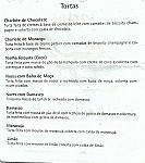 Colher de Pau menu