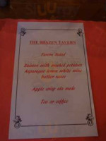 The Brazen Tavern menu