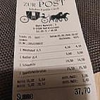 Gasthaus Zur Post menu