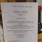I Platani menu