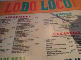 Lobo Loco menu