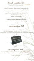 La Grée Des Landes menu