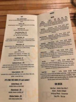 Unhitched Brewing Company menu