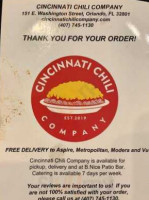 Cincinnati Chili Company food