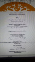 Agriturismo Rio Cella Casa Del Tartufo menu