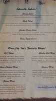 River City Inn Camp Ground menu