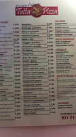 Tuttapizza menu