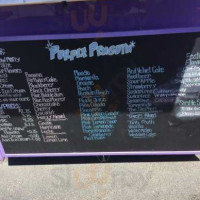 Purple Penguin Snowcone Shack menu