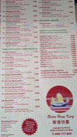 Bistro Hong Kong menu