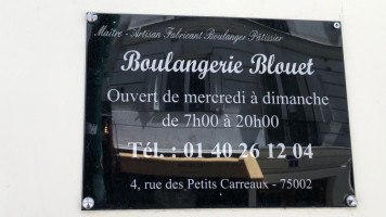 Boulangerie Blouet menu