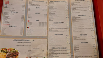 Restaurant Ankara menu