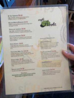 Cafe Avola menu