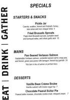 Fork Ale menu
