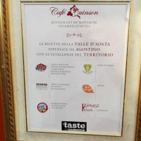 Cafe Quinson menu