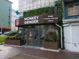 Coffee Monkey Grinder outside