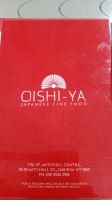 Oishi Ya Japanese: Sushi Train menu