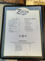 Green Zatar menu