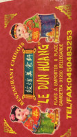 Le Dun Huang menu