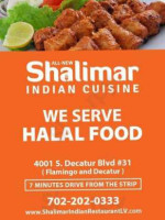 Shalimar Indian Cuisine menu