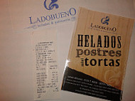 Ladobueno Helados & Patisserie menu