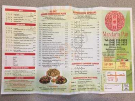 Mandarin Pan Chinese Food menu