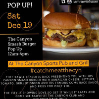 The Canyon Sports Pub Grill Canyon Club food