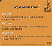 Quintal Orgânico menu