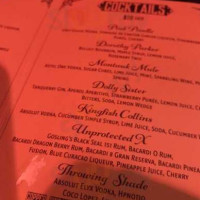 Brando's Speakeasy menu