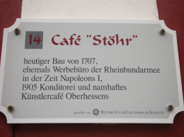 Café Stöhr menu