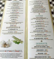 Thai Room menu