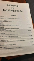 La Bettolaccia menu