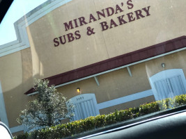 Miranda's Bakery Shop menu