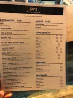 Empanadas 5411 menu