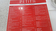 Petit Cafe menu
