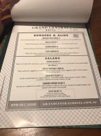 Grand Central Hotel menu
