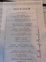 Avalon Steak And Seafood menu