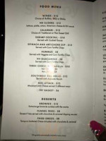 Harlem Hookah menu
