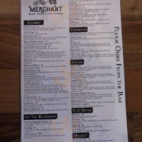 The Thirsty Merchant menu